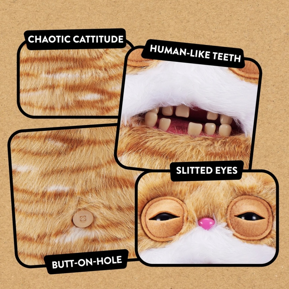 Fuggler Alley Cats 9-Inch Plush Toy (Stinkface) by ZURU - Picture 3 of 3